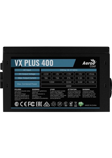 400W Vx Plus Serisi Güç Kaynağı (AE-VXP400)