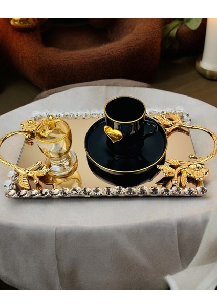 Amour Söz Nişan Kahve Tepsisi