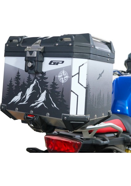 DSN05 Universal 37 Lt Desenli Alüminyum Motosiklet çantası