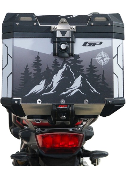 DSN05 Universal 37 Lt Desenli Alüminyum Motosiklet çantası