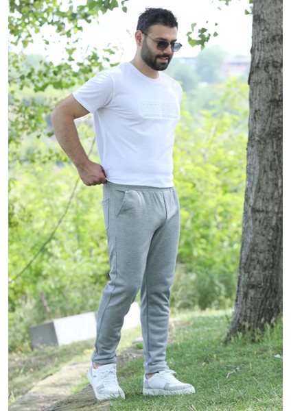 Duble Paça Kendinden Desenli Erkek Rahat Kesim Pantolon P-00010847