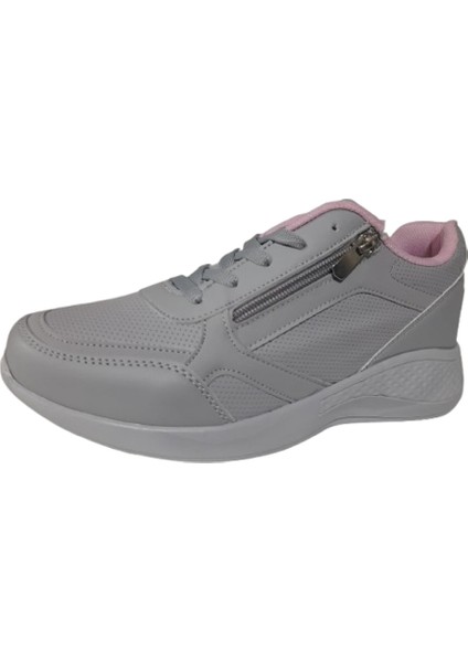 Kadın Ortopedik Günlük Bağcıklı Yandan Fermuarlı Rahat Sneaker Spor Ayakkabı fiyatları