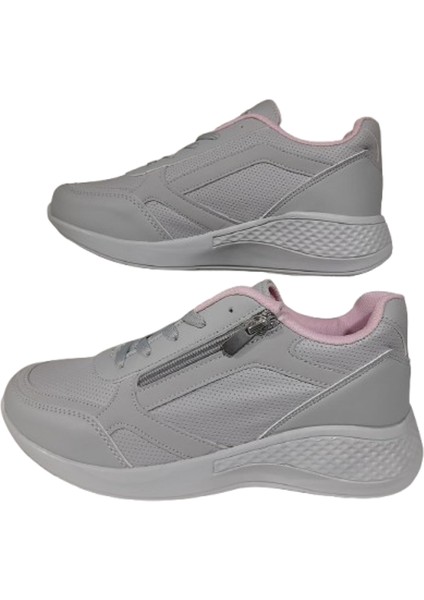 Kadın Ortopedik Günlük Bağcıklı Yandan Fermuarlı Rahat Sneaker Spor Ayakkabı modelleri