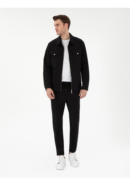 Erkek Siyah Regular Fit Ceket 50306400-VR046 fırsatları