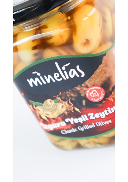 Izgara Yeşil Zeytin 660 gr 720 cc Cam Kavanoz
