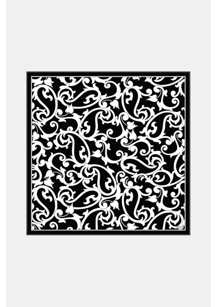 Desenli Tivil Ipek Eşarp