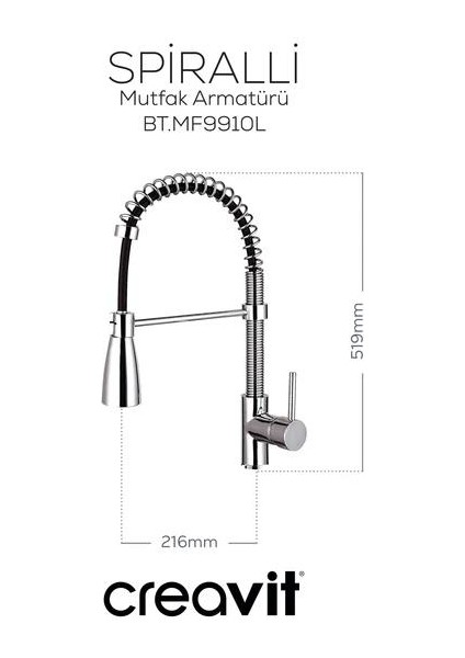 Sipiralli Mutfak Armatürü fiyatları