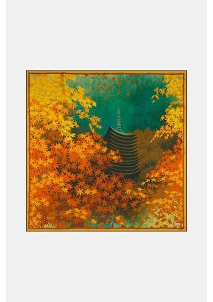 Yeni Sezon Desenli Ipek Eşarp