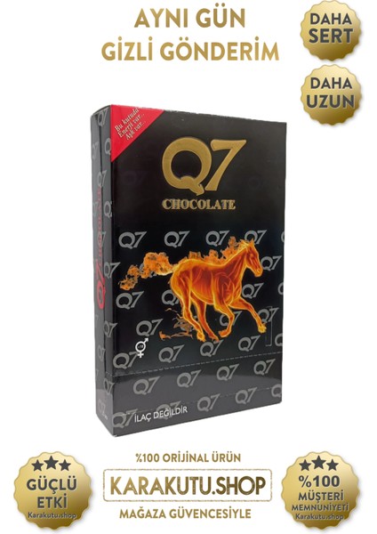 Q7 Çikolata 35 gr 12 Adet Ginsengli Chocolate Unisex modelleri