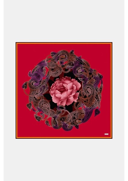 Yeni Sezon Desenli Ipek Eşarp