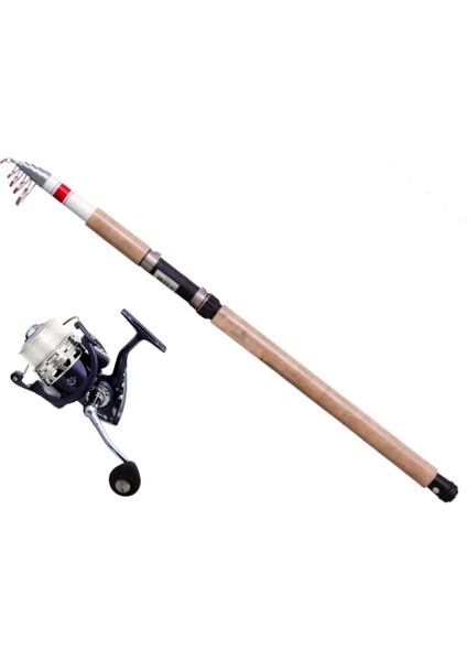 13200390 Teleskopik Karbon Kamış ve Makina Olta Seti 390CM.