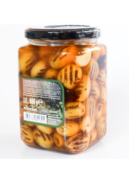 Izgara Yeşil Zeytin 660 gr 720 cc Cam Kavanoz