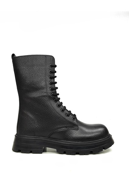 Kadın %100 Hakiki Deri Uzun Postal Bot