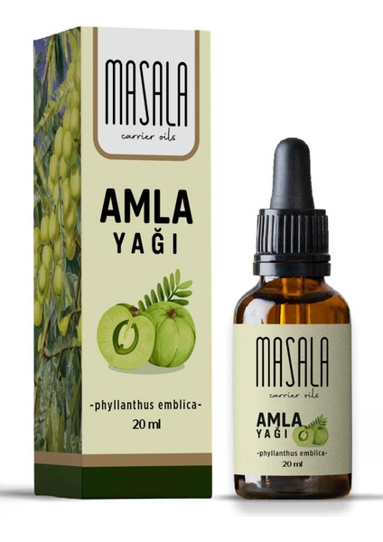 Amla Saç Bakım Yağı 20 Ml. Soğuk Pres (Gooseberry Carrier Oil) Bektaşi Üzümü