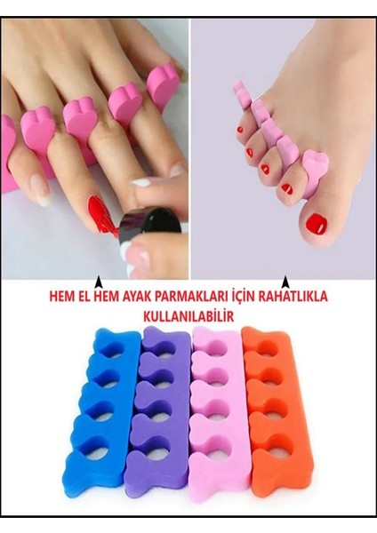 Parmak Ayırıcı Sünger Oje Sürme Aparatı Manikür Pedikür El Ayak Tırnak Yapma