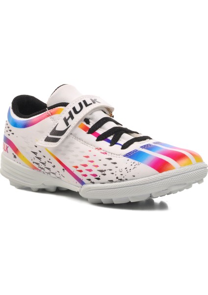 Beyaz-Beyaz Çocuk Halı Saha Ayakkabısı