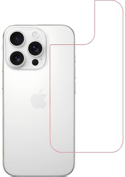 iPhone 16 Pro Max Uyumlu Mat Arka Esnek Nano Koruyucu