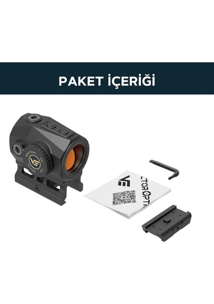 Vector Optics Scrapper 1X25 Micro Ultra Compact Enclosed Red Dot Sight Scrd-74 Vector Optıcs