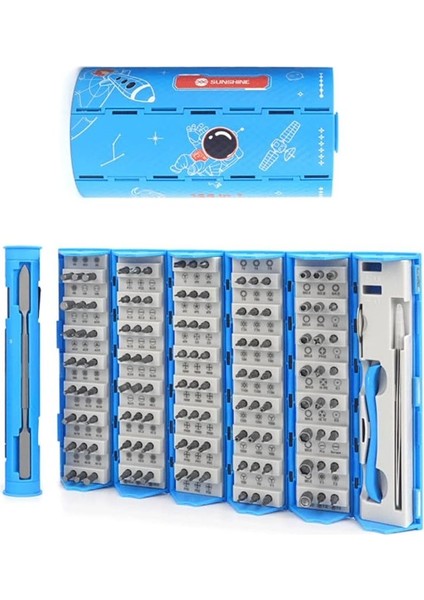 128 Parça Mıknatıslı Esnek Başlıklı Tornavida Seti, Saat, Gözlük, Telefon, Pc, Tornavida Seti modelleri