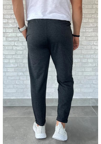 Bel Lastikli Duble Paça Erkek Çimalı Eşofman Altı modelleri