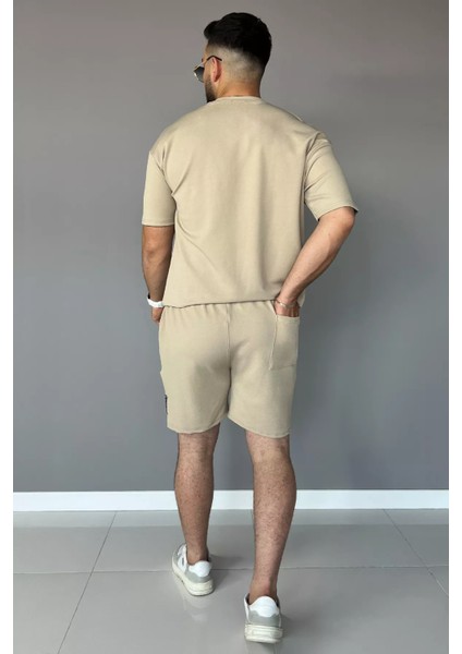 Cepli Likralı Erkek Tişört Şort İkili Takım fırsatları