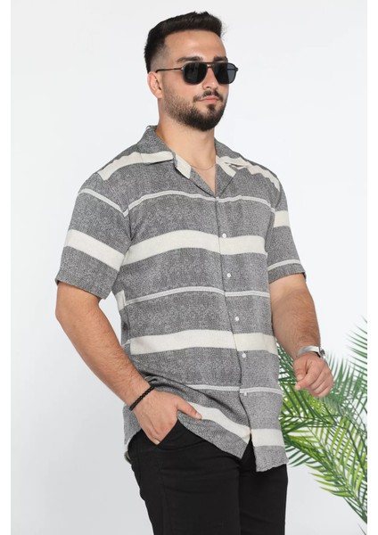 Slim Fit Desenli Keten Gömlek fiyatları