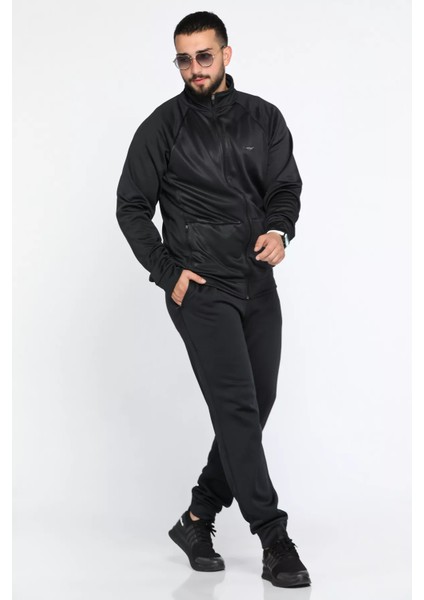 Erkek Dik Yaka Fermuarlı Paça Ribanalı Eşofman Takımı fiyatları