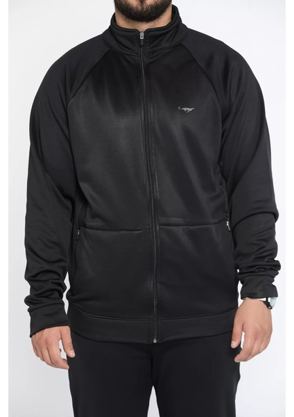 Erkek Dik Yaka Fermuarlı Paça Ribanalı Eşofman Takımı fırsatları