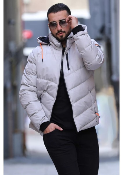 İçi Peluş Fermuarlı Kapüşonlu Erkek Mont P-00013141 fiyatları