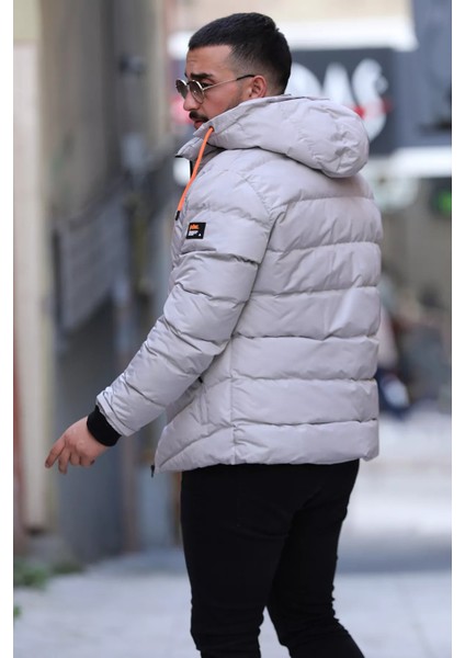 İçi Peluş Fermuarlı Kapüşonlu Erkek Mont P-00013141 modelleri