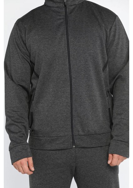 Erkek Dik Yaka Double Face Paça Lastikli Eşofman Takımı fırsatları