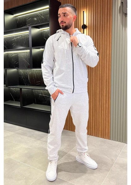 Erkek Kapüşonlu Double Face Paça Ribanalı Eşofman Takımı fiyatları