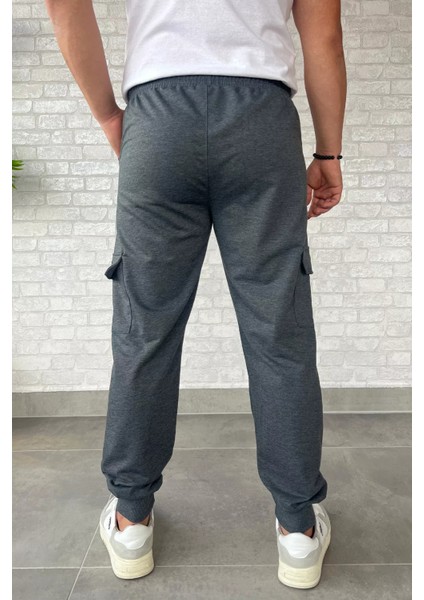 Erkek Kargo Cepli Paça Ribanalı Jogger Eşofman Altı modelleri