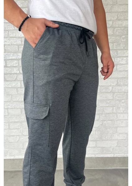 Erkek Kargo Cepli Paça Ribanalı Jogger Eşofman Altı fırsatları