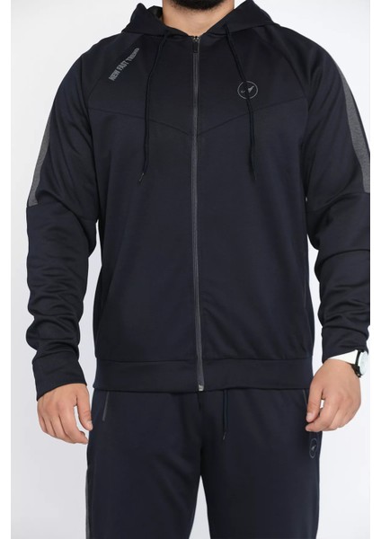 Erkek Kapüşonlu Double Face Paça Ribanalı Eşofman Takımı fırsatları