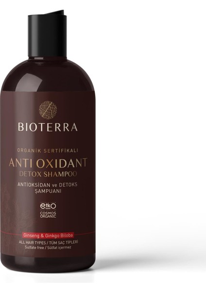 Organik Anti Oksidan Detoks Şampuan 400 ml