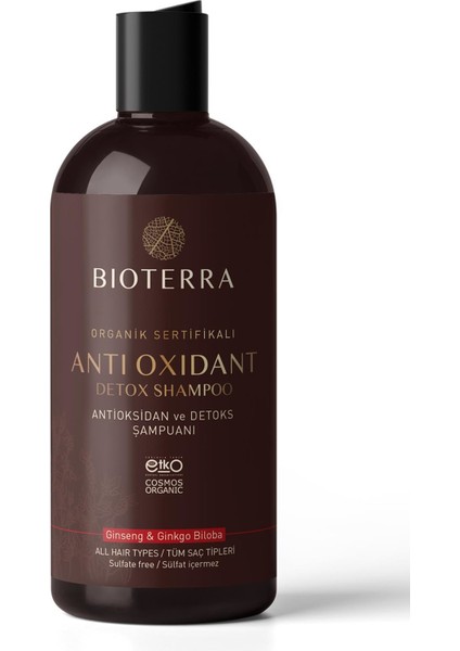 Organik Anti Oksidan Detoks Şampuan 400 ml