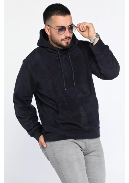 Kapüşonlu Kanguru Cepli Erkek Polar Sweatshirt fiyatları