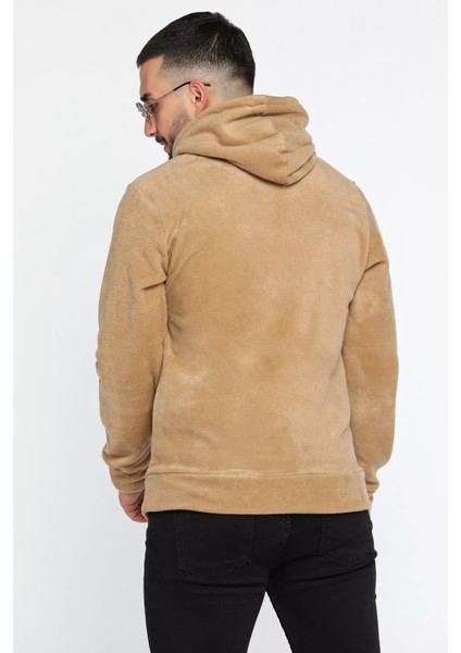 Kapüşonlu Kanguru Cepli Erkek Polar Sweatshirt modelleri