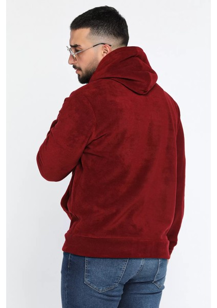 Kapüşonlu Kanguru Cepli Erkek Polar Sweatshirt modelleri