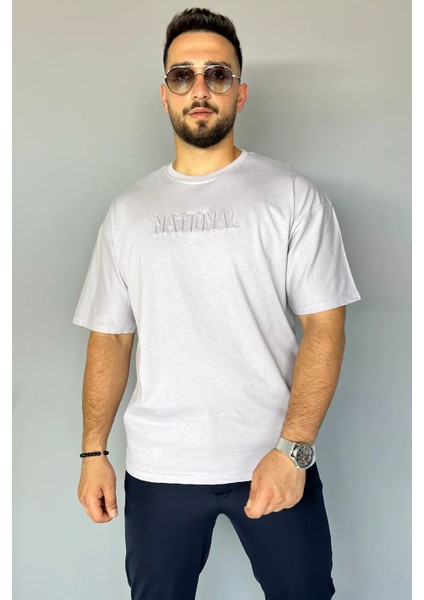 Kabartma Baskılı Oversize Tişört fiyatları