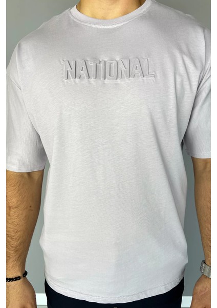 Kabartma Baskılı Oversize Tişört modelleri