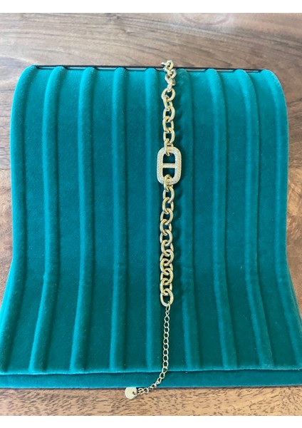 Çelik Zirkon Detaylı Kalın Zincir Bileklik fiyatları