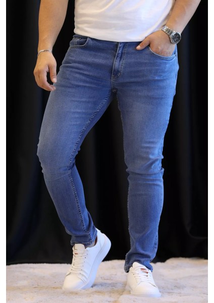 Erkek Likralı Jean Kot Pantolon P-00013016