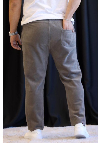 Erkek Bel ve Paça Lastikli Polar Eşofman Altı modelleri