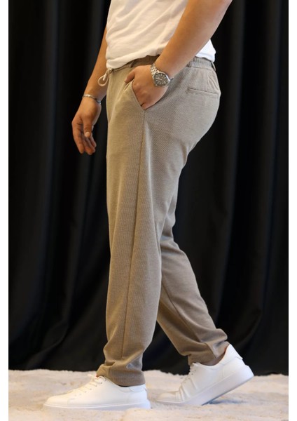 Bel Bağcıklı Düz Paça Erkek Pantolon P-00013011
