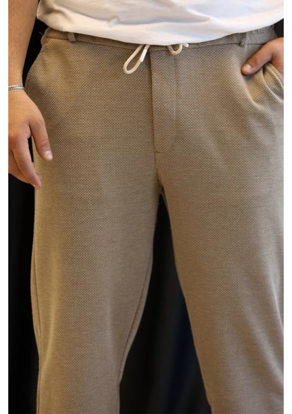 Bel Bağcıklı Düz Paça Erkek Pantolon P-00013011