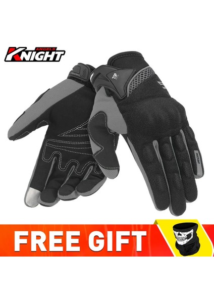 SU01-GRI Eldiven Stili L Beden Motosiklet Eldivenleri Dört Mevsim Nefes Alabilir Guantes Moto Koruyucu Anti-Sonbahar Erkek Eldivenleri Binme Eldivenleri Motosiklet Aksesuarları (Yurt Dışından)