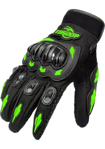 Yeşil Stil Xxl Motosiklet Eldivenleri Nefes Alabilir Tam Parmak Yarış Eldivenleri Doğa Sporları Koruma Sürme Çapraz Kir Bisikleti Guantes Motosiklet Eldivenleri (Yurt Dışından)