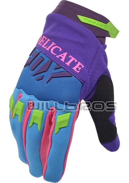 Mavi Stil S Beden Motokros Yarış Eldivenleri Hassas Tilki Guantes Dağ Bisikleti Offroad Hava Mesh Erkek Kadın Unisex Bisiklet Motosiklet Luvas (Yurt Dışından) indirimleri